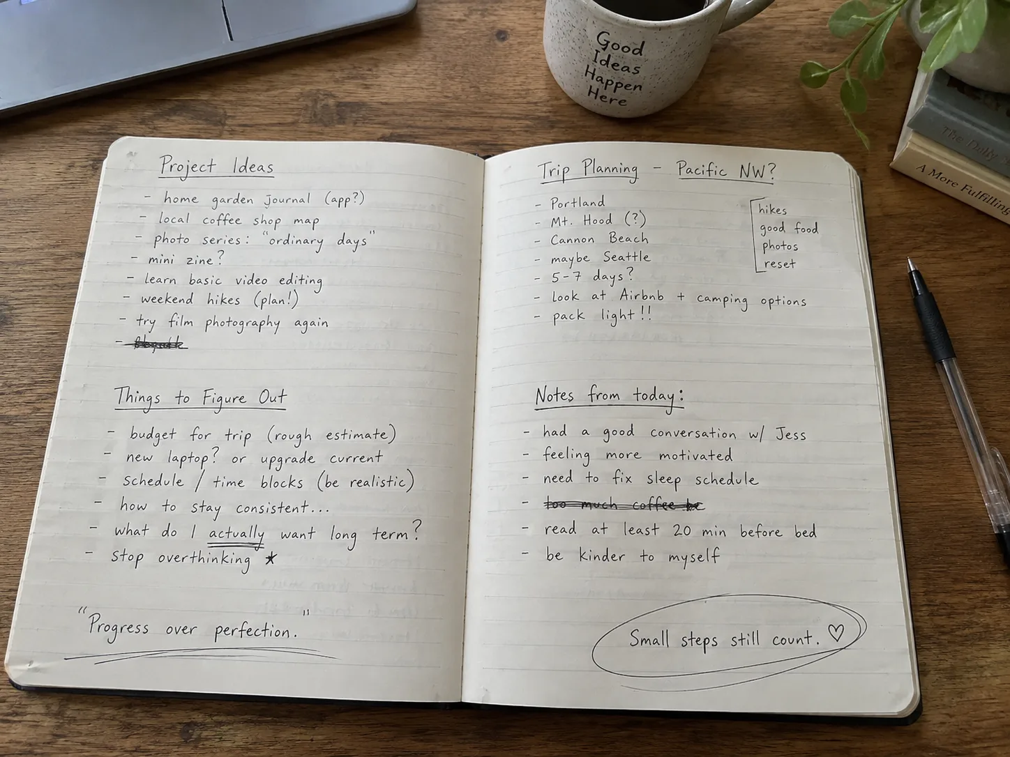 Generated preview for Handwritten Notebook Photo