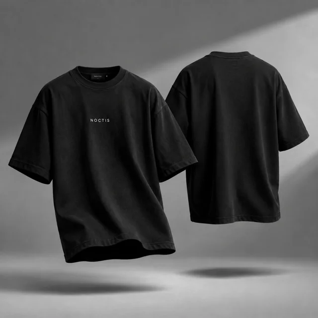 3D Oversized T-Shirt Branding Mockup — ImgKick output · Low