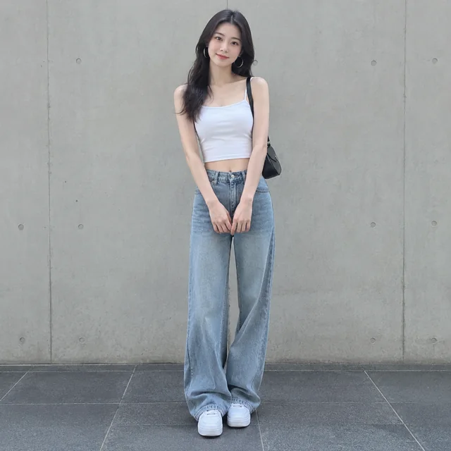 Full-Body Editorial Portrait of Young Woman