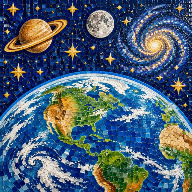 Cosmic Mosaic of Earth and Stars