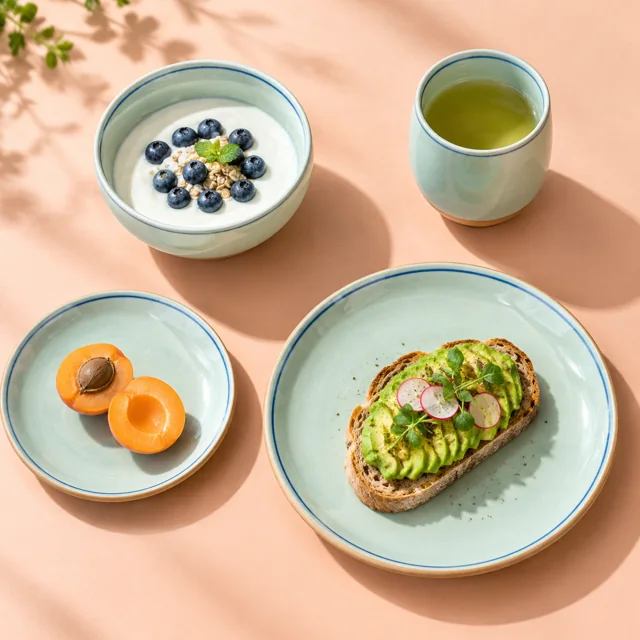 Xiaohongshu Breakfast Flat Lay — ImgKick test output